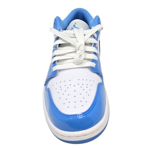Nike Air Jordan 1 Low SE UNC Legend Blue White Patent FZ2138-114 Men Size's - Picture 4 of 9